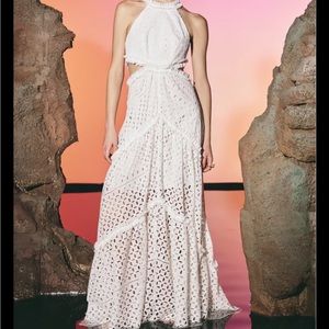 White eyelet maxi from Anthropologie